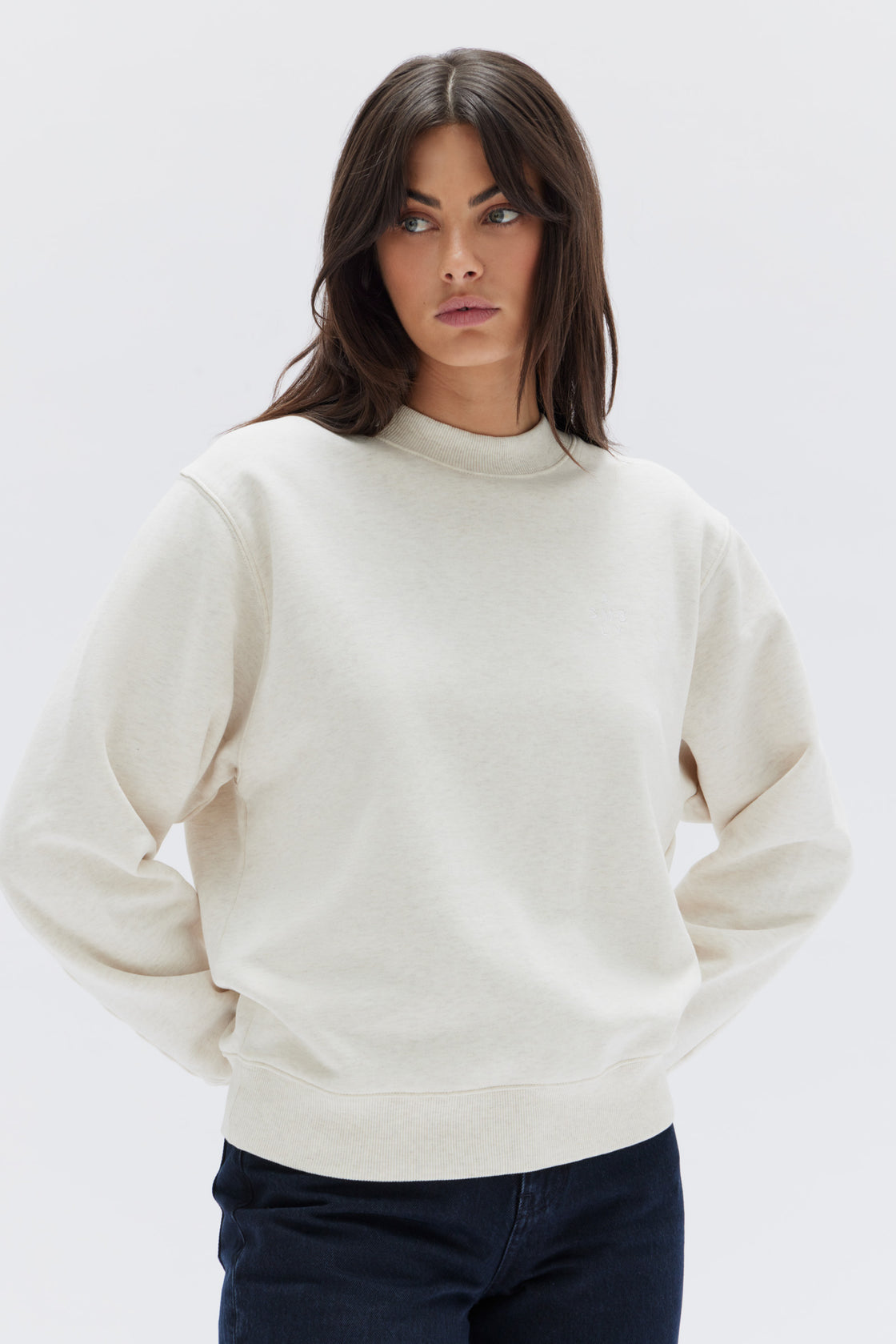Womens Stacked Fleece - Oat Marle
