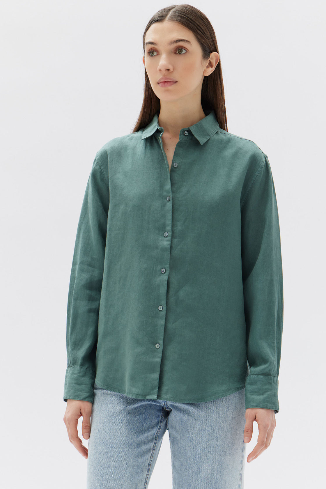 Xander Long Sleeve Shirt - Lagoon