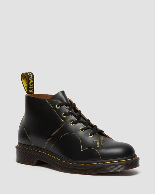 Church Monkey Boot - Black Greasy