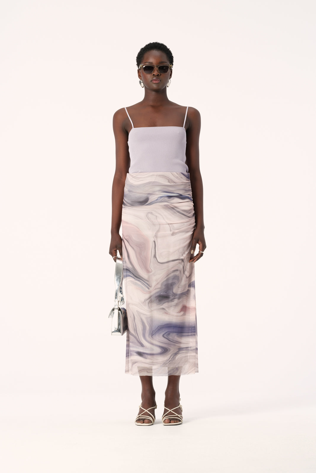 Nura Skirt - Orbit Print