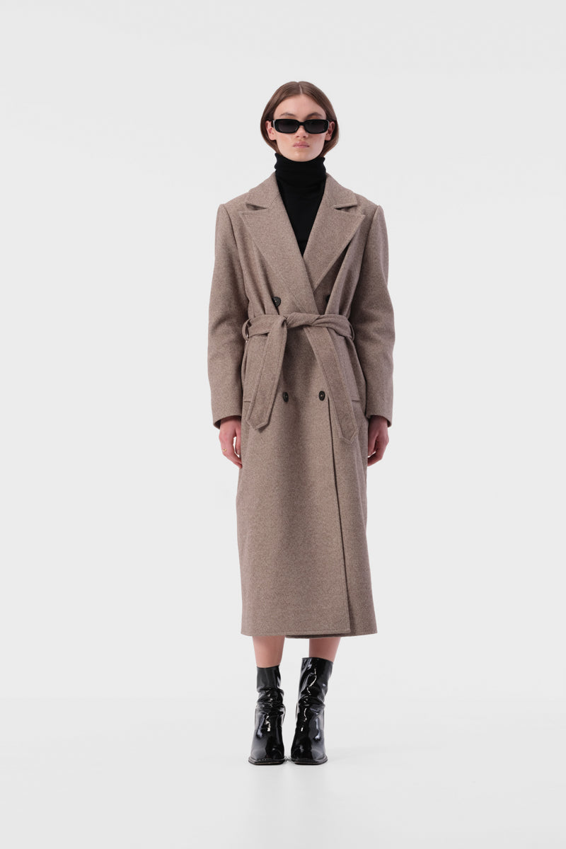 Hugo Coat - Cocoa Twill