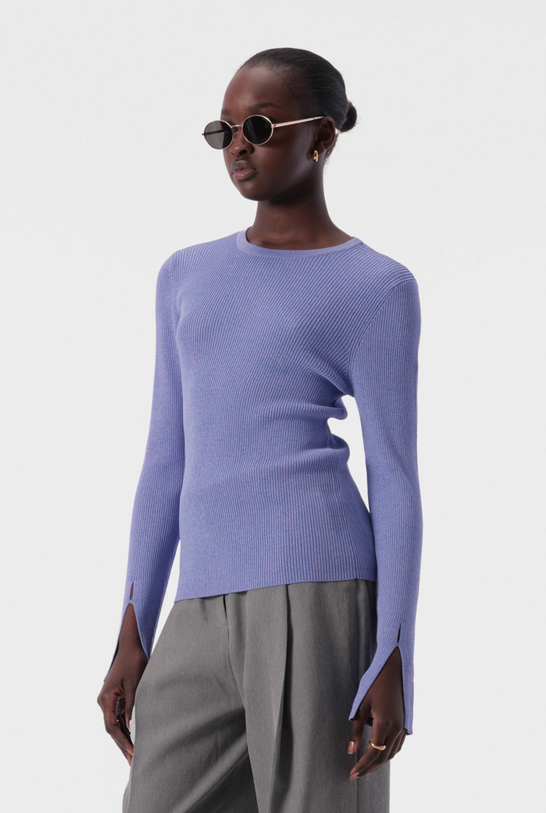 Lilli Knit Top - Violet Mix