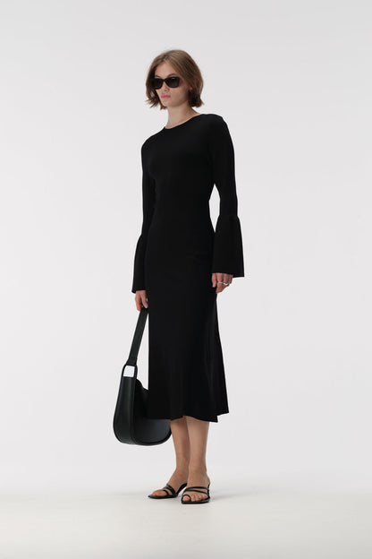 Leonora Knit Dress - Black