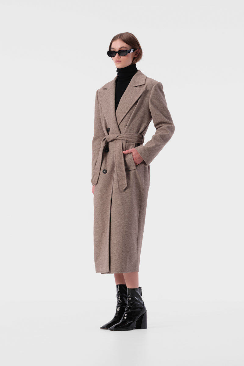 Hugo Coat - Cocoa Twill