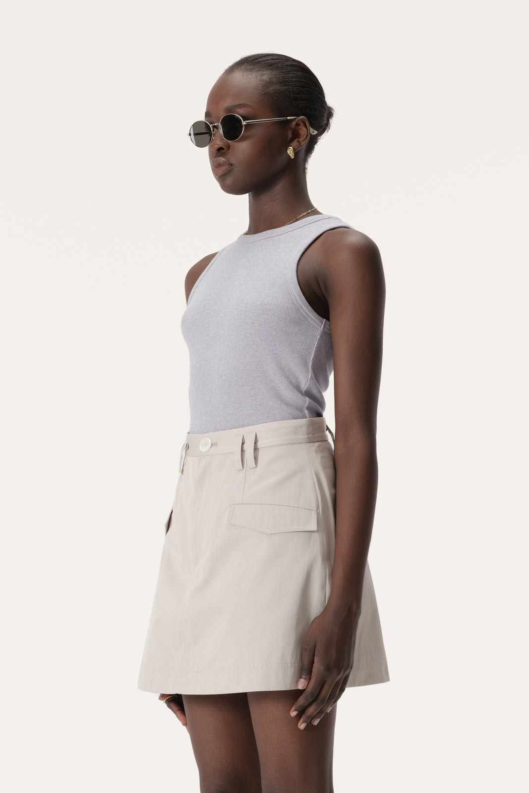 Nola Tank - Lilac Marle