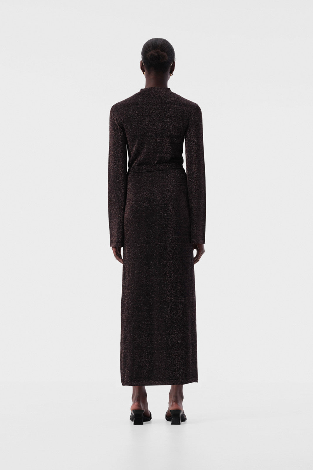 Thelma Knit Top - Copper Lurex