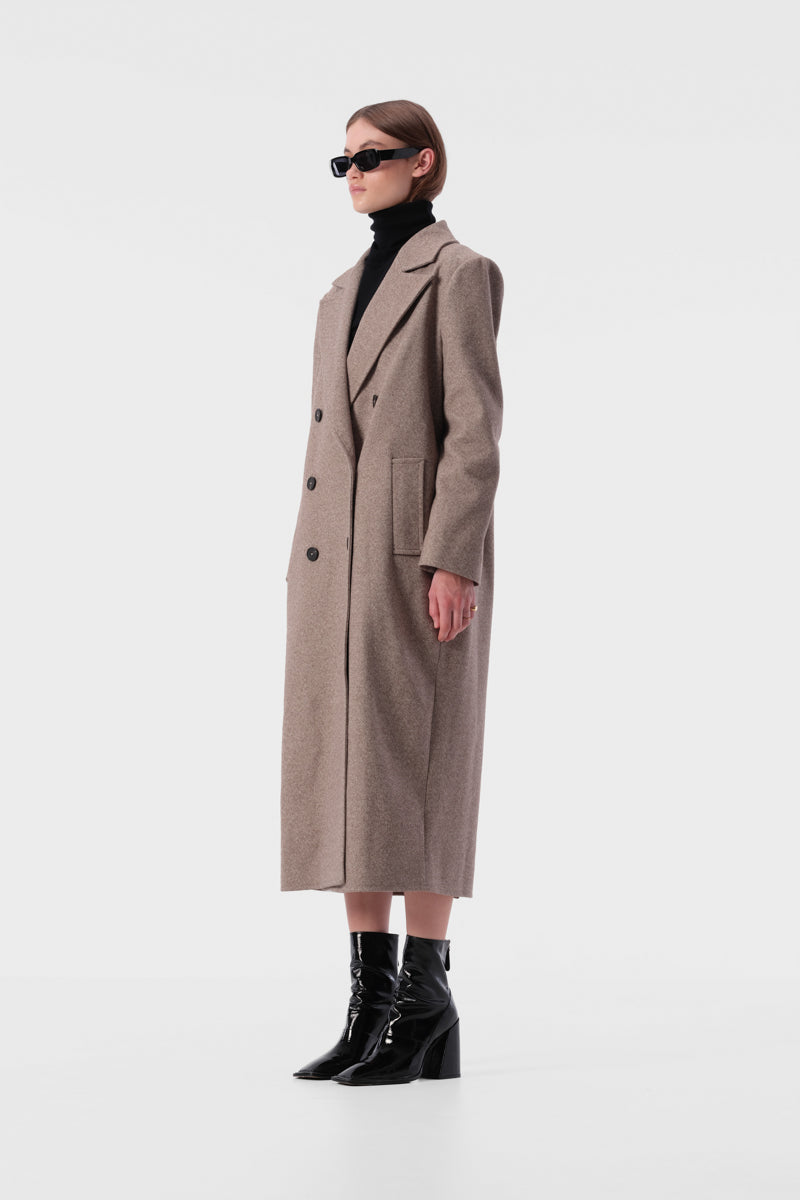 Hugo Coat - Cocoa Twill
