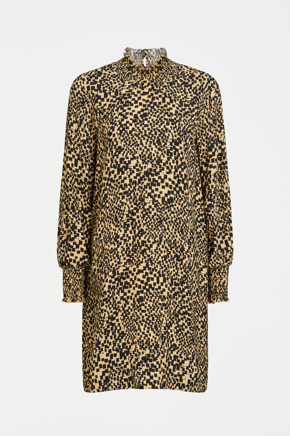 Veda Dress - Beige Sinda Print