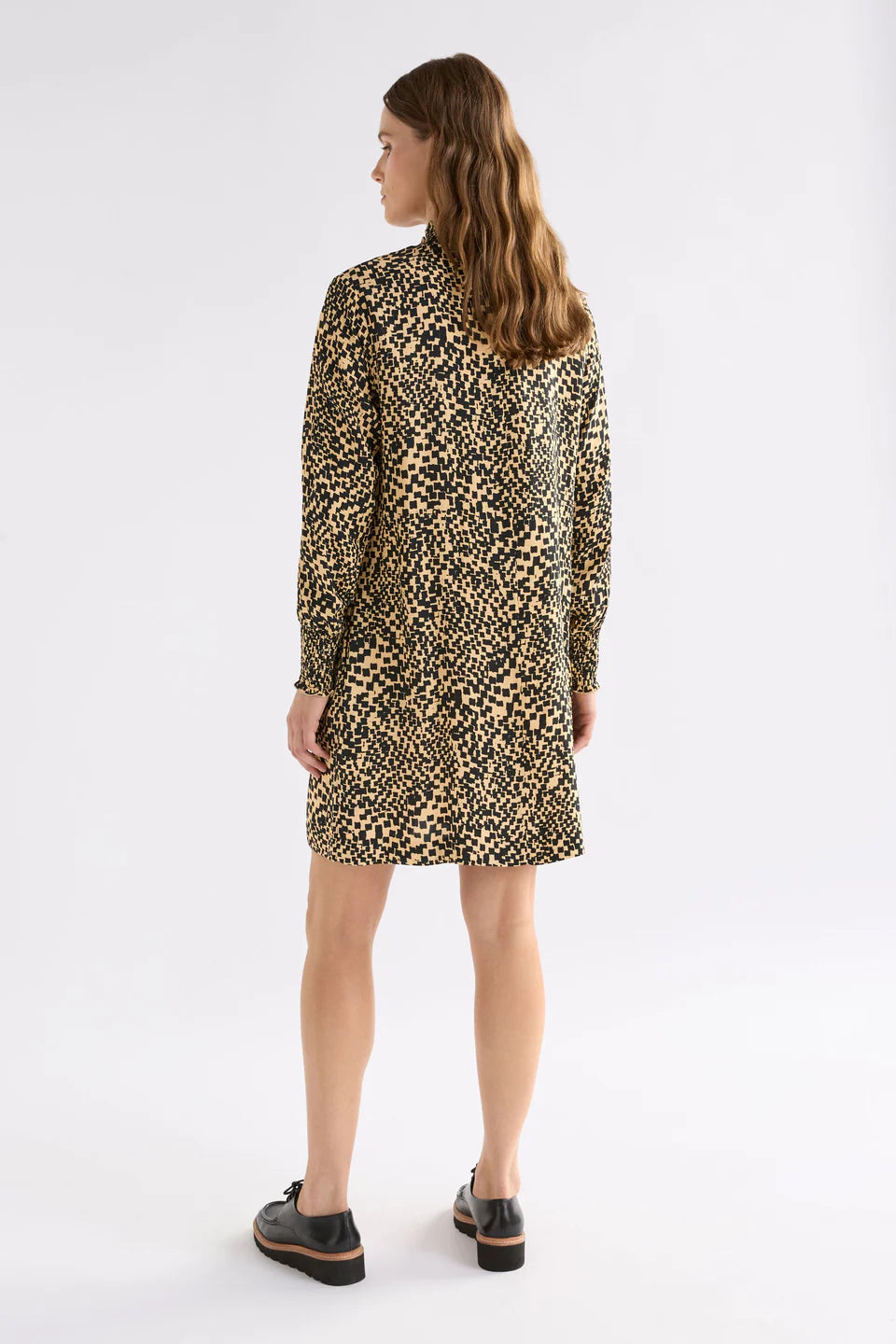 Veda Dress - Beige Sinda Print