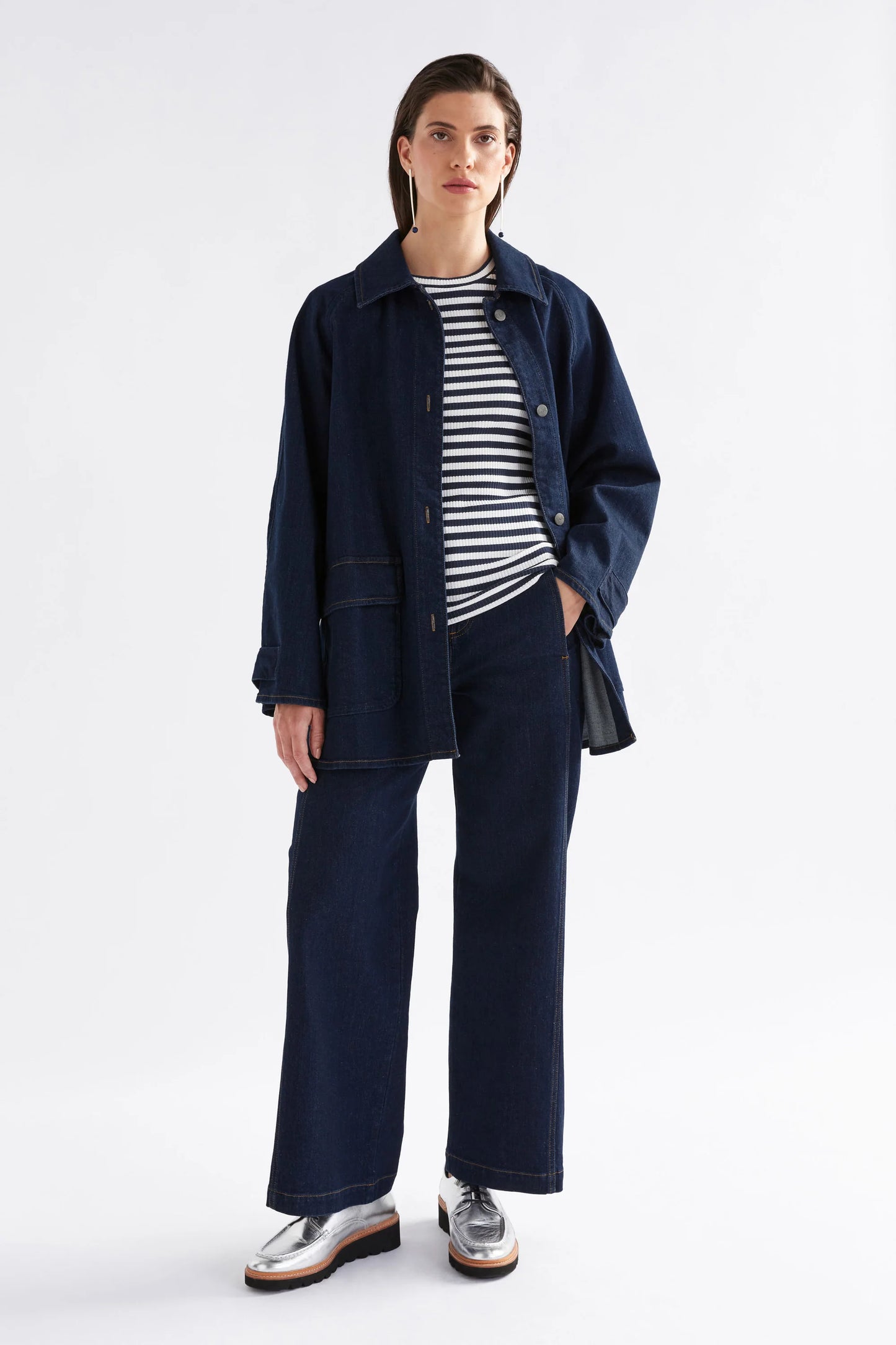 Myles Denim Jacket - Dark Blue Wash