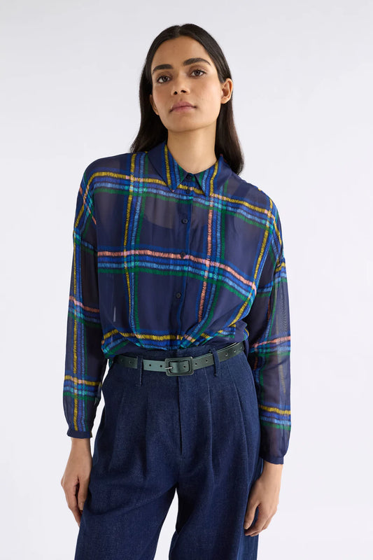 Eir Sheer Shirt - Elba Check