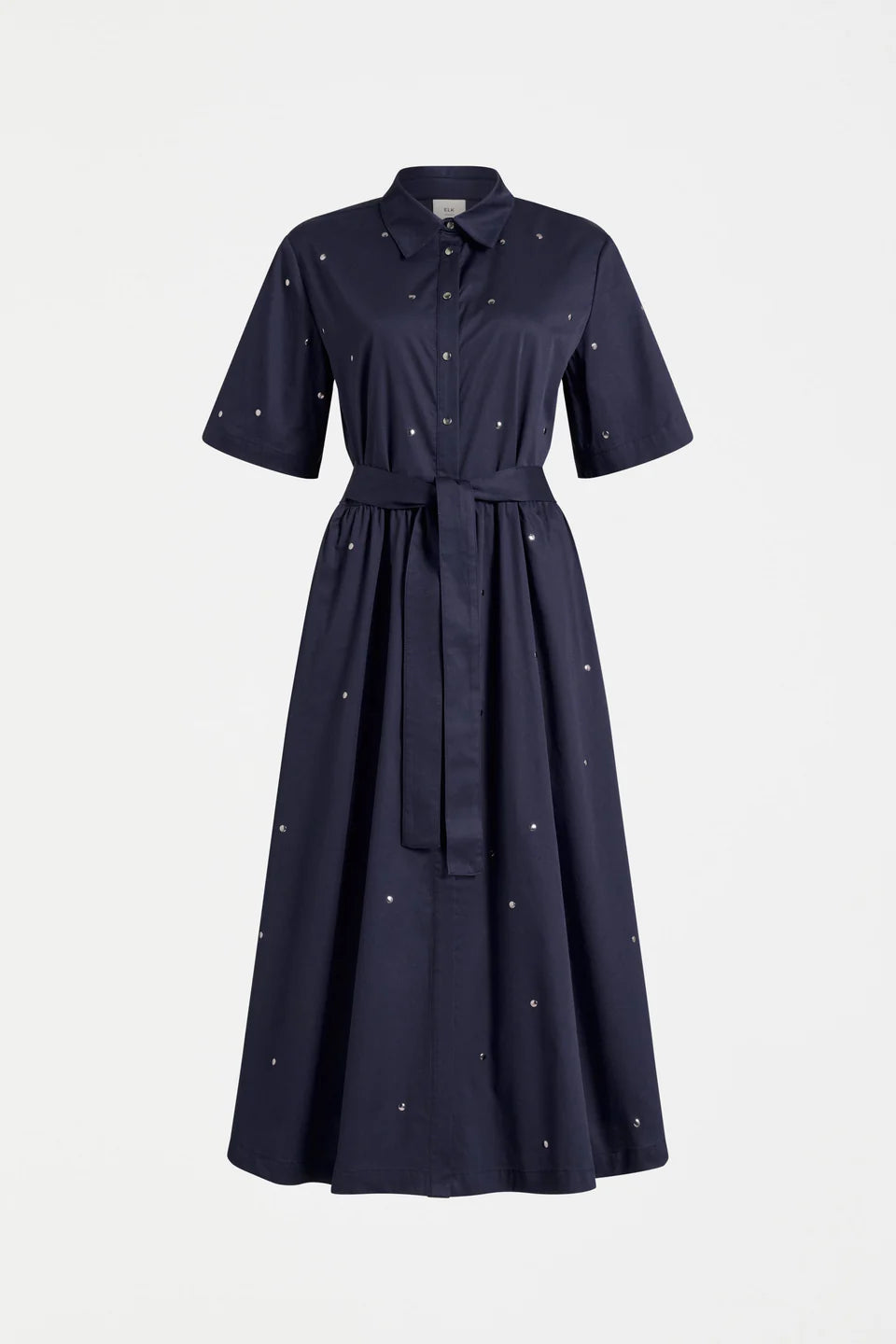 Stuud Long Shirt Dress - Bright Navy