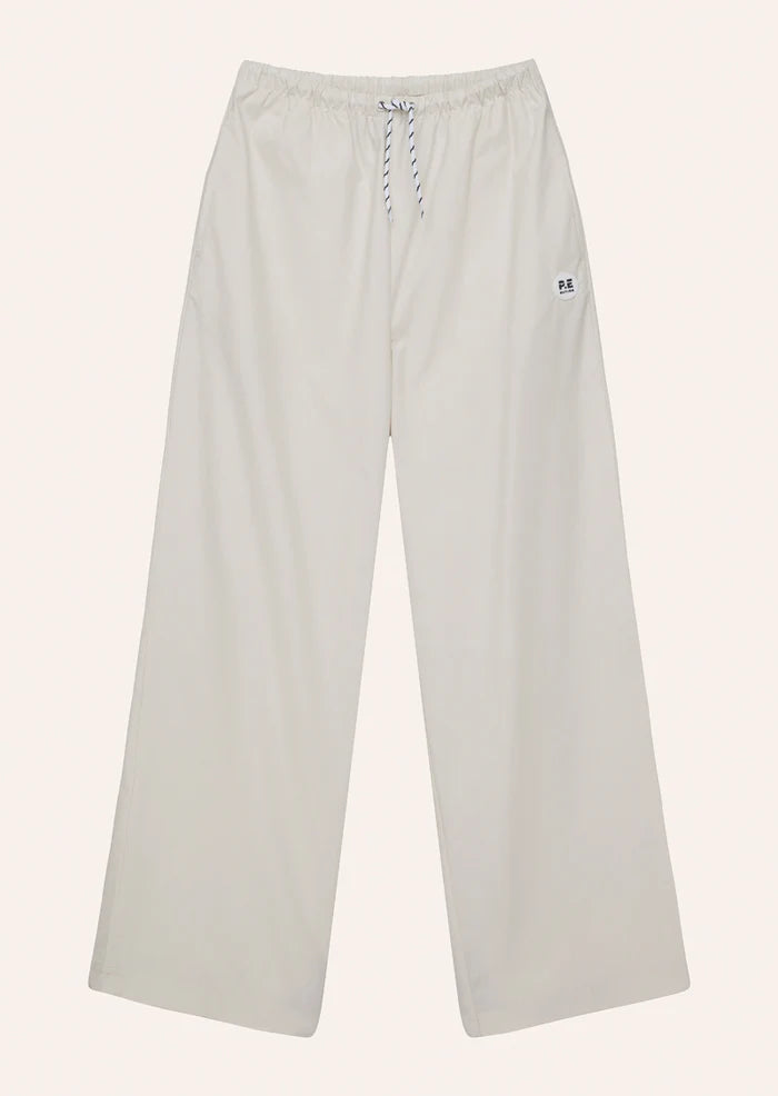 Ace Cotton Poplin Pants - Whisper White
