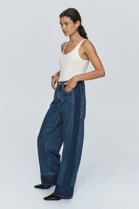 Border Jean - Washed Indigo