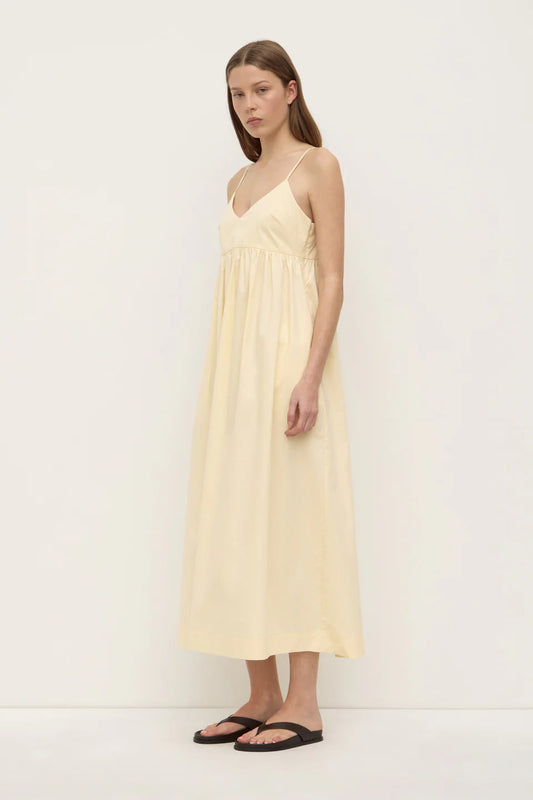 Bronte Poplin Midi Dress - Sorbet