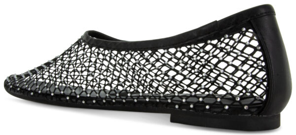 Clarissa - Ebony Netting -Clear Crystal