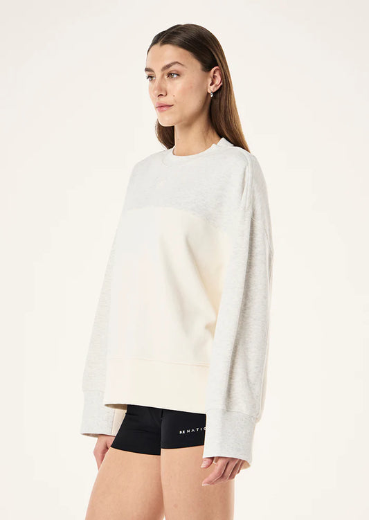 Club Sweat - Grey Marle/Whisper White Cream