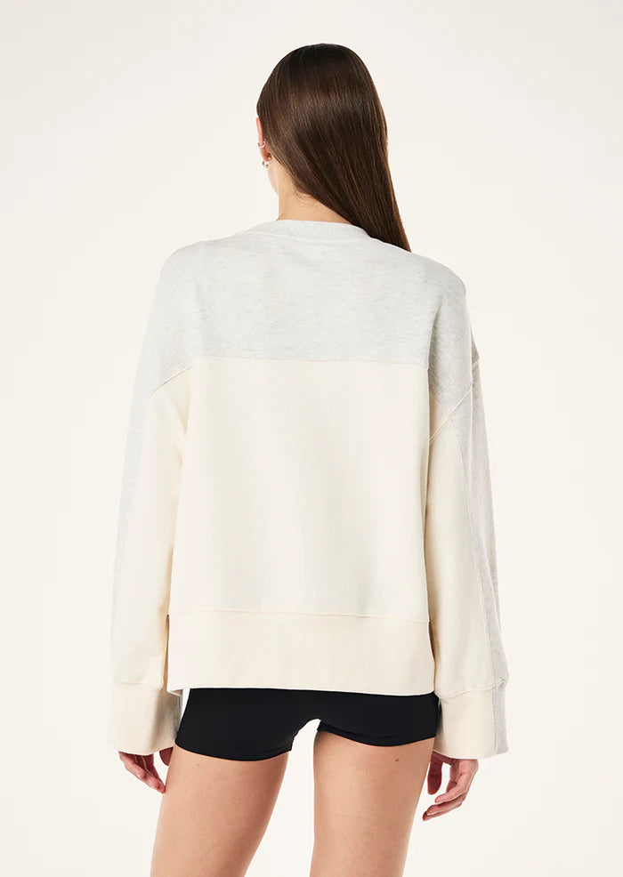 Club Sweat - Grey Marle/Whisper White Cream