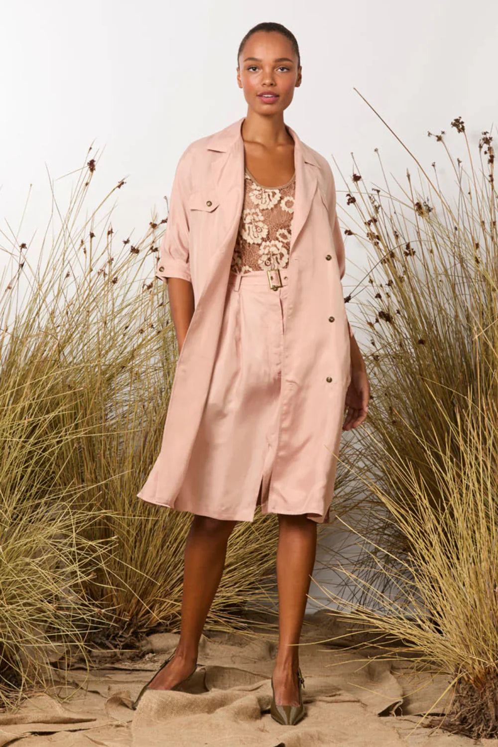 Cassie Skirt - Rose