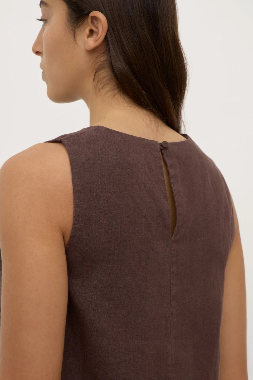 Estelle Linen Top - Ganache