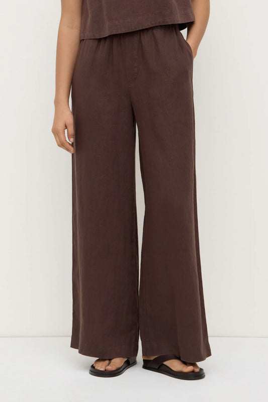 Everyday Linen Pant - Ganache