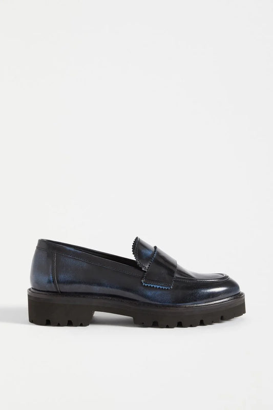 Tirstta Platform Loafer - Dark Navy