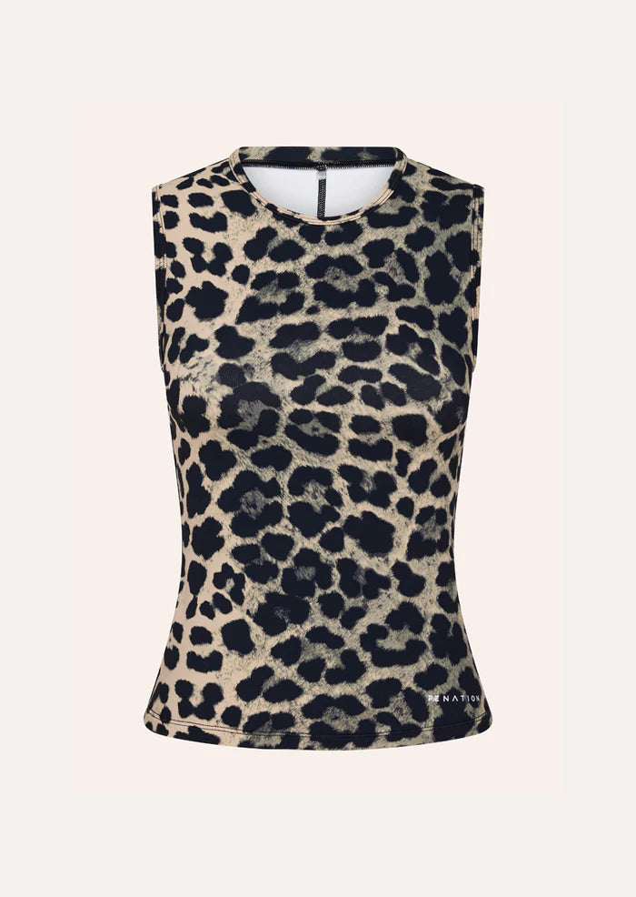 Foundation Muscle Tank - Leopard Print