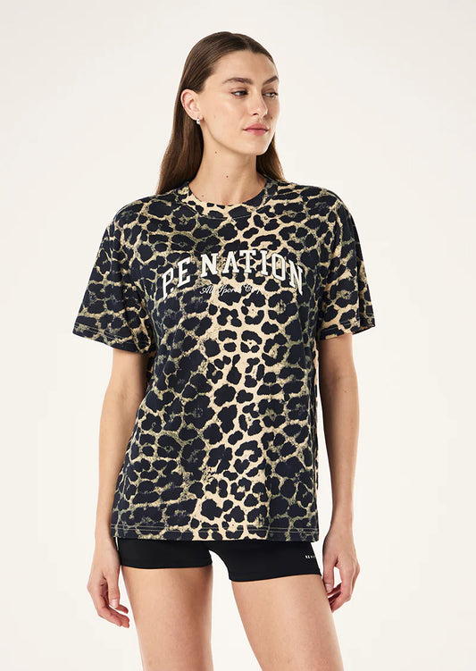 Heritage Tee - Leopard Print Multi