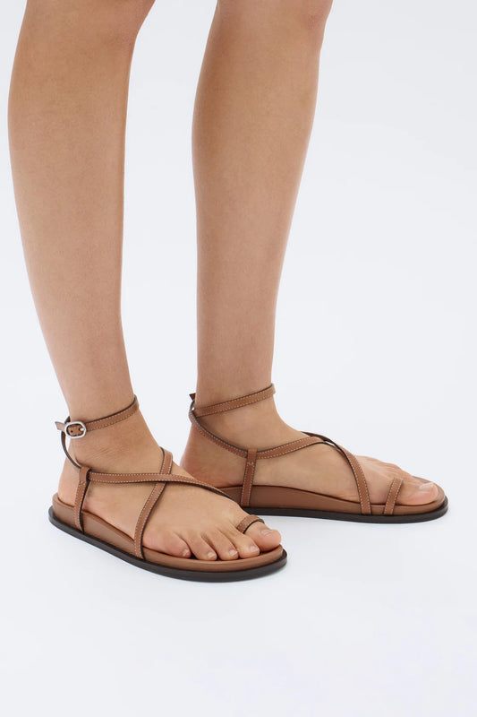 Hilary Leather Sandal - Tan