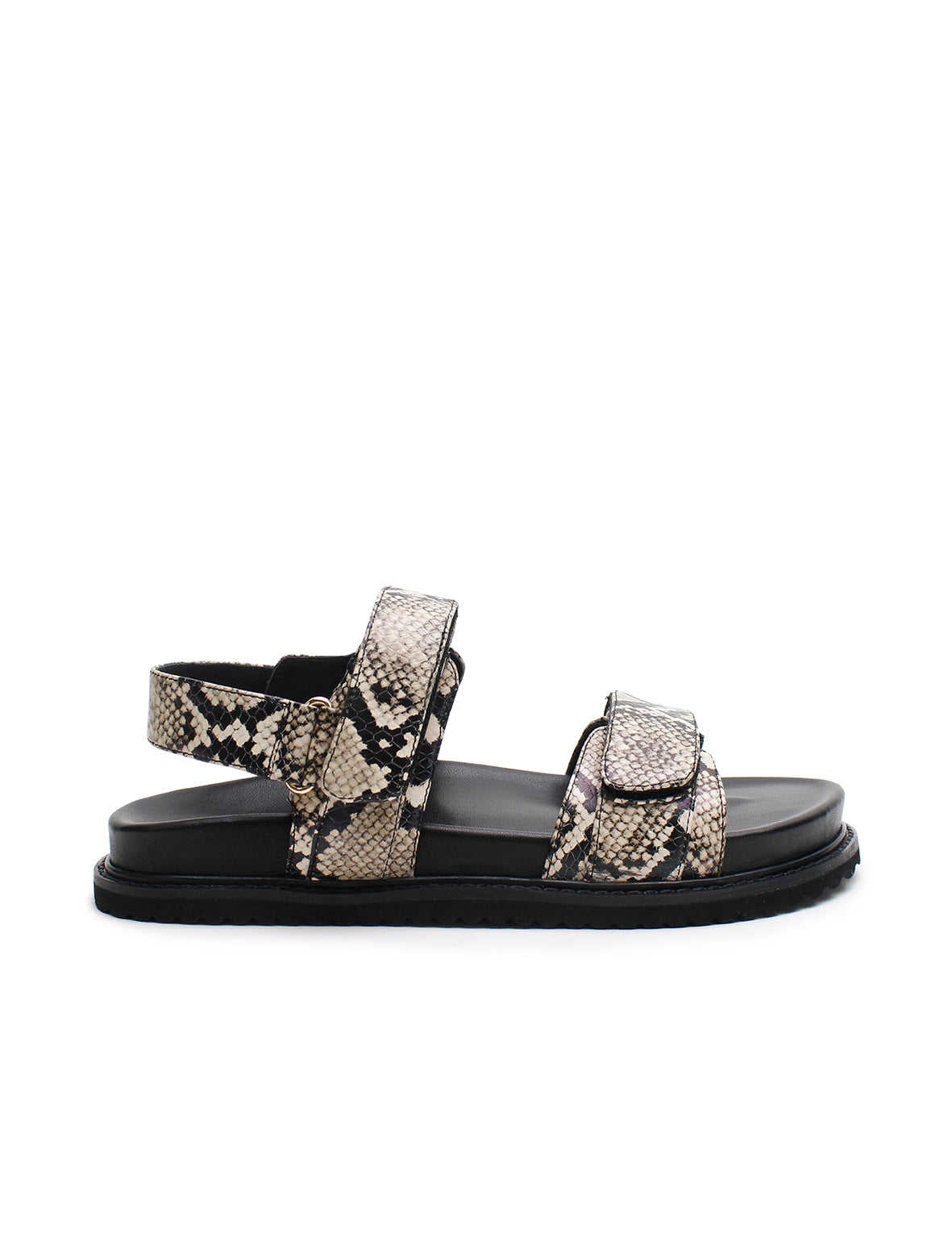 Isla Sandal - Snake/Black