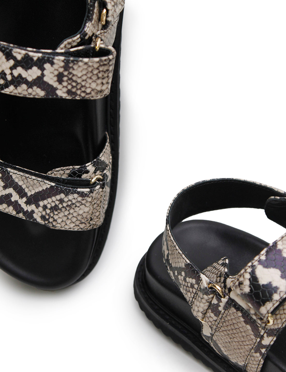 Isla Sandal - Snake/Black