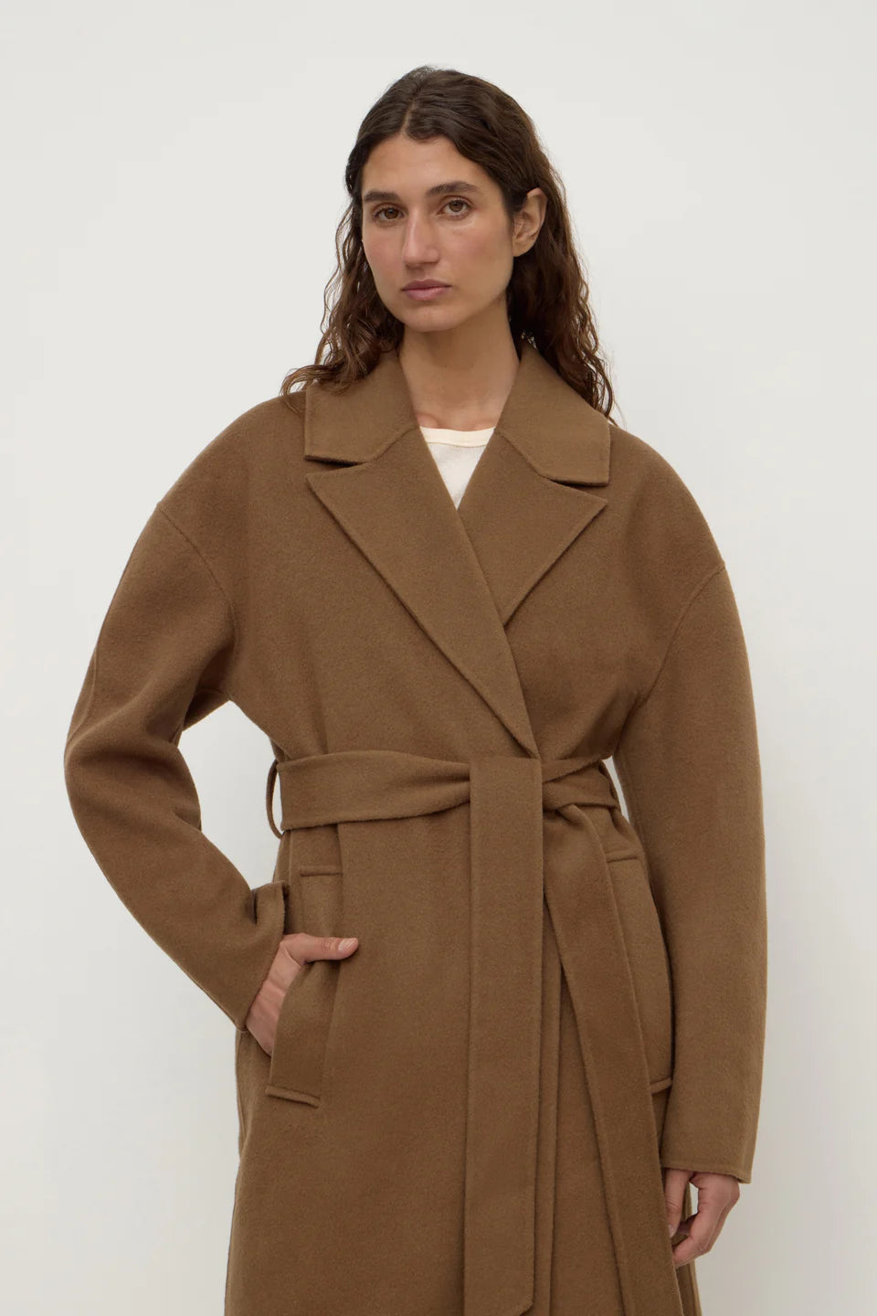 Ivy Wool Coat - Oak