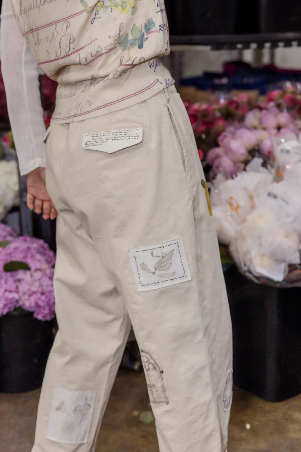 Journal Cord Pant - Chores Print