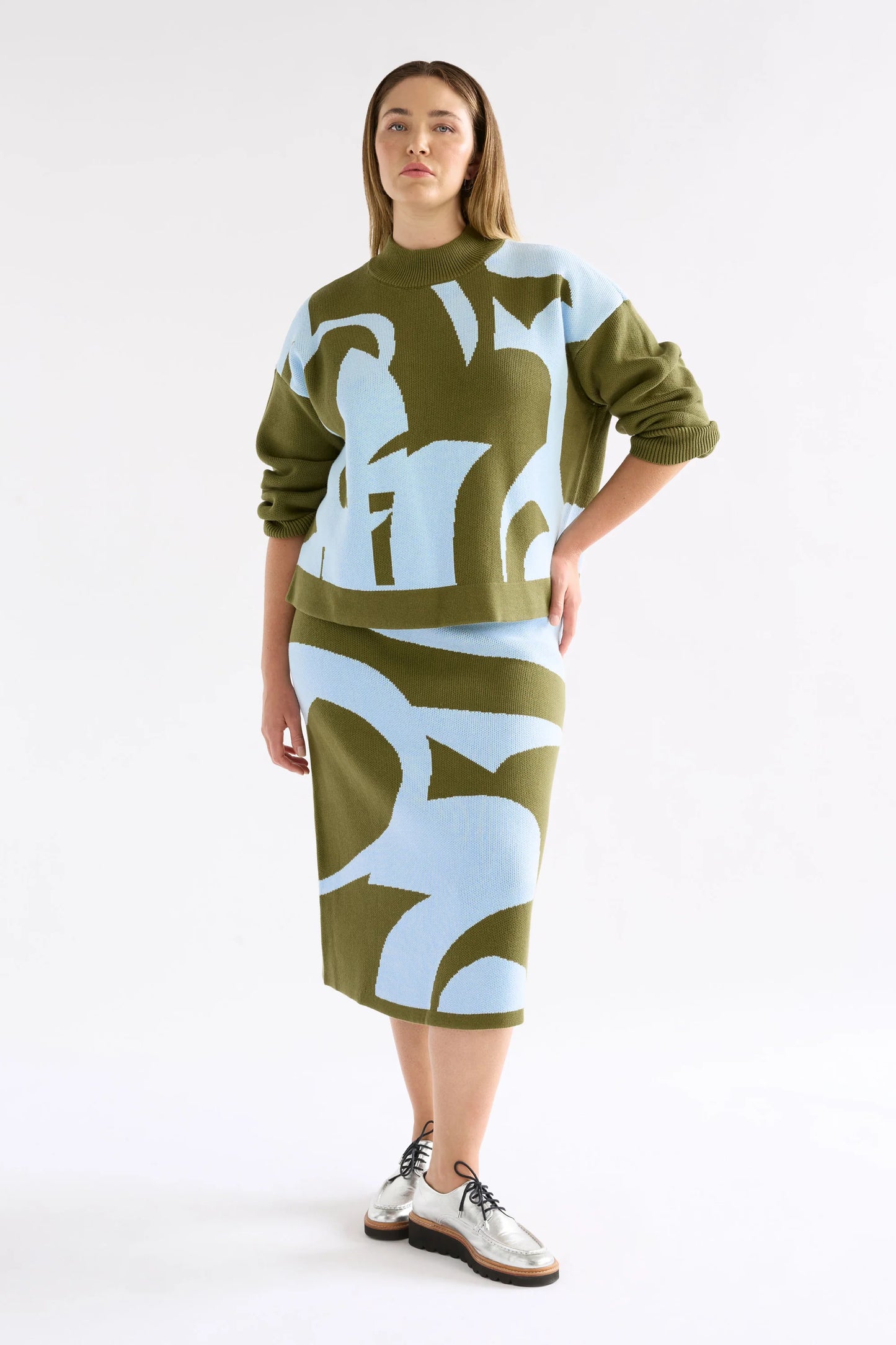Leben Sweater - Washer Blue Artichoke