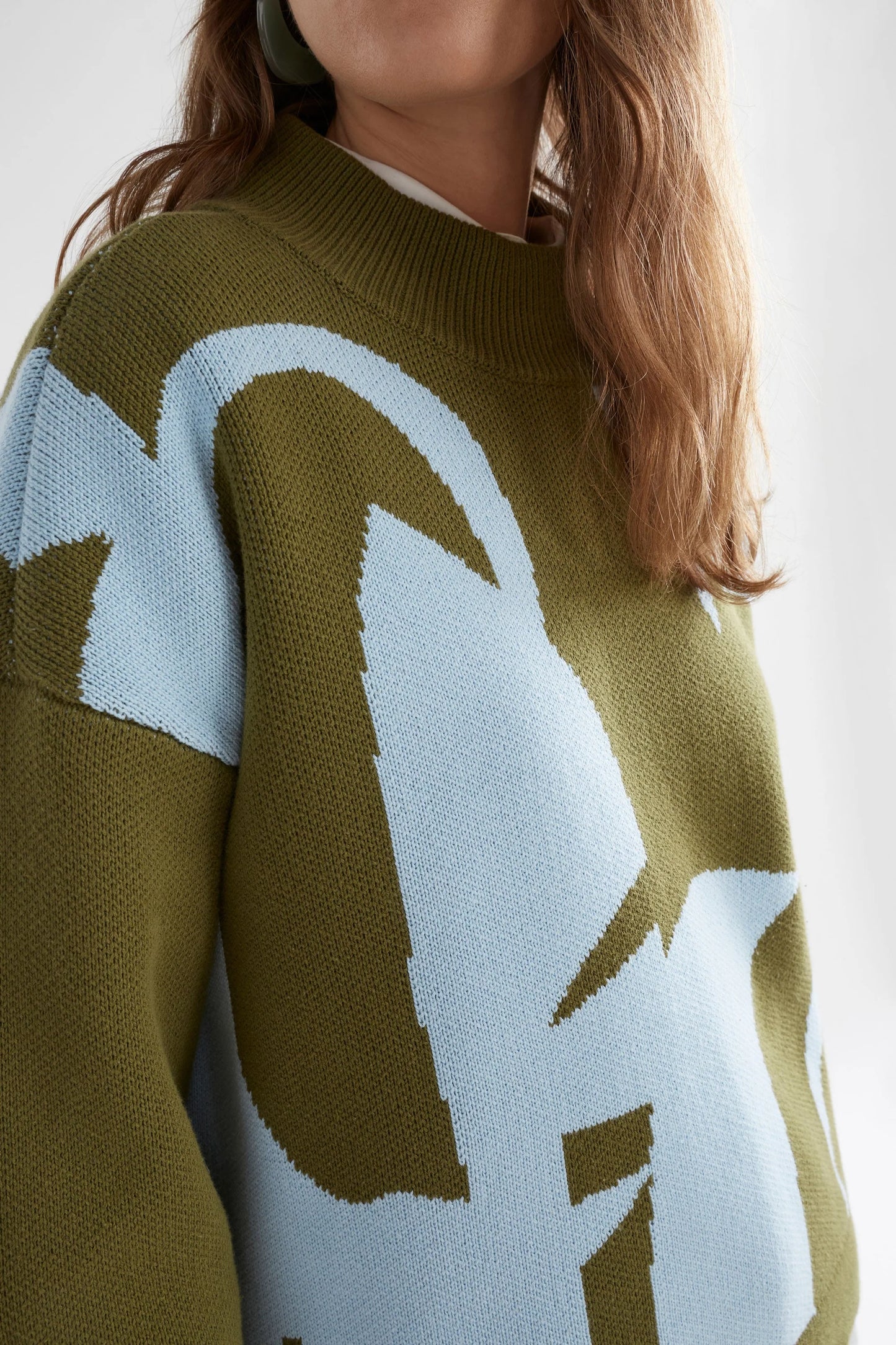Leben Sweater - Washer Blue Artichoke