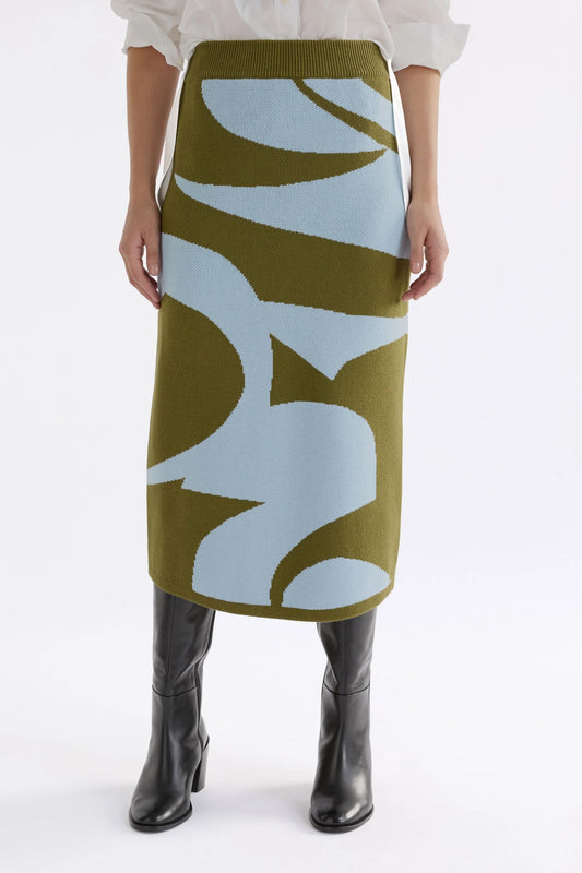 Leben Skirt - Washer Blue Artichoke