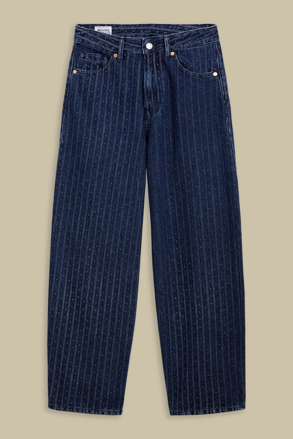 Leila Cropped Jean - Indigo Wabash