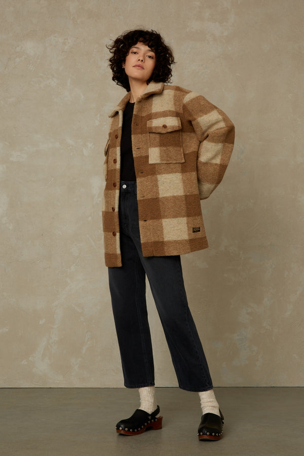 Ariko Jacket - Caramel Check