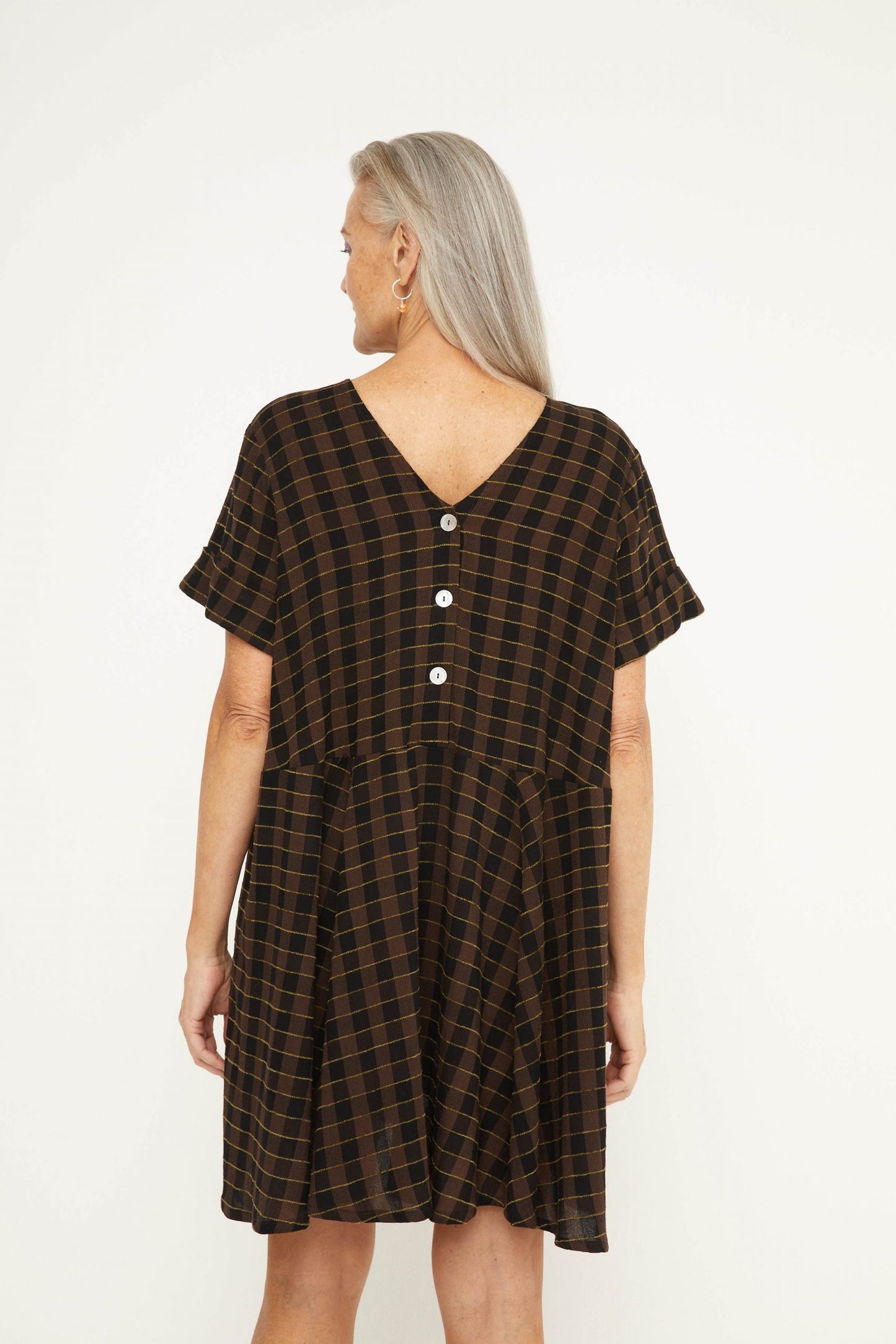 Ren Dress - Chocolate Check