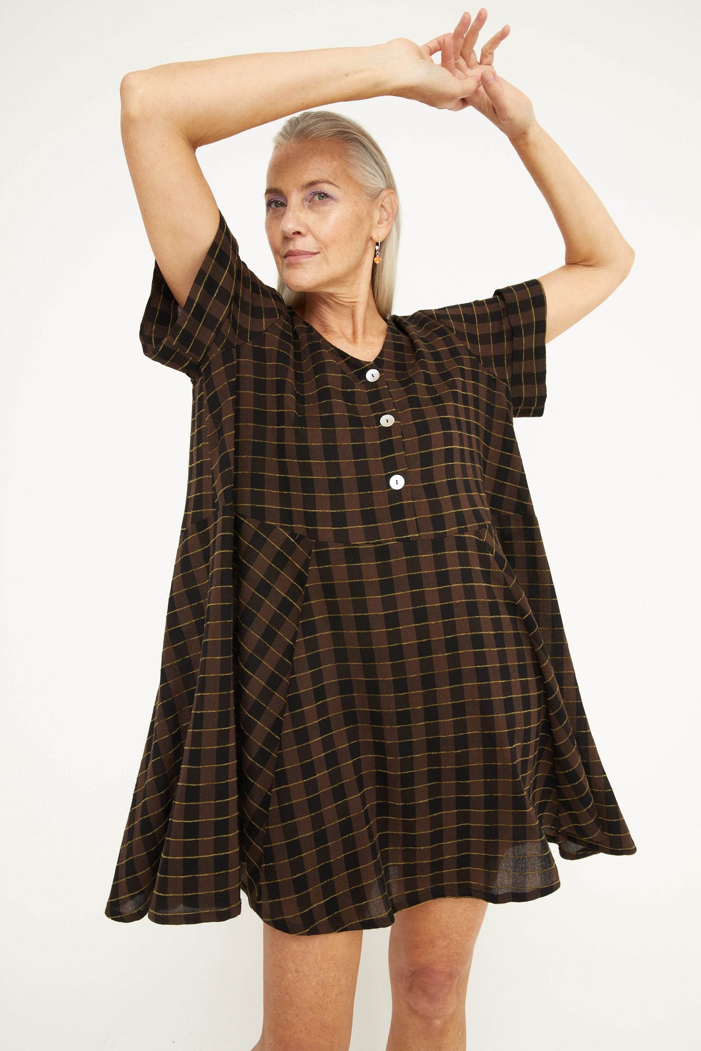 Ren Dress - Chocolate Check