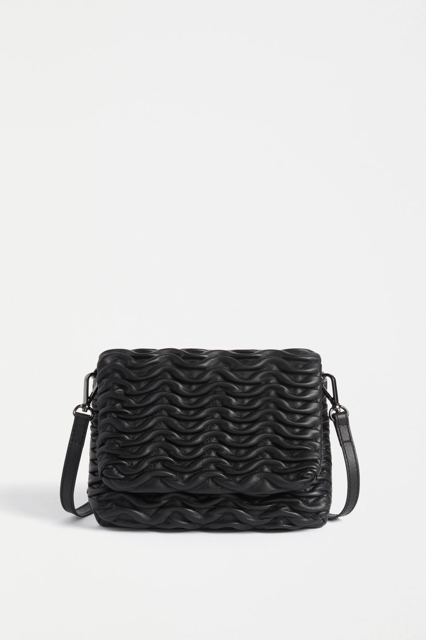 Plissi Crossbody - Black