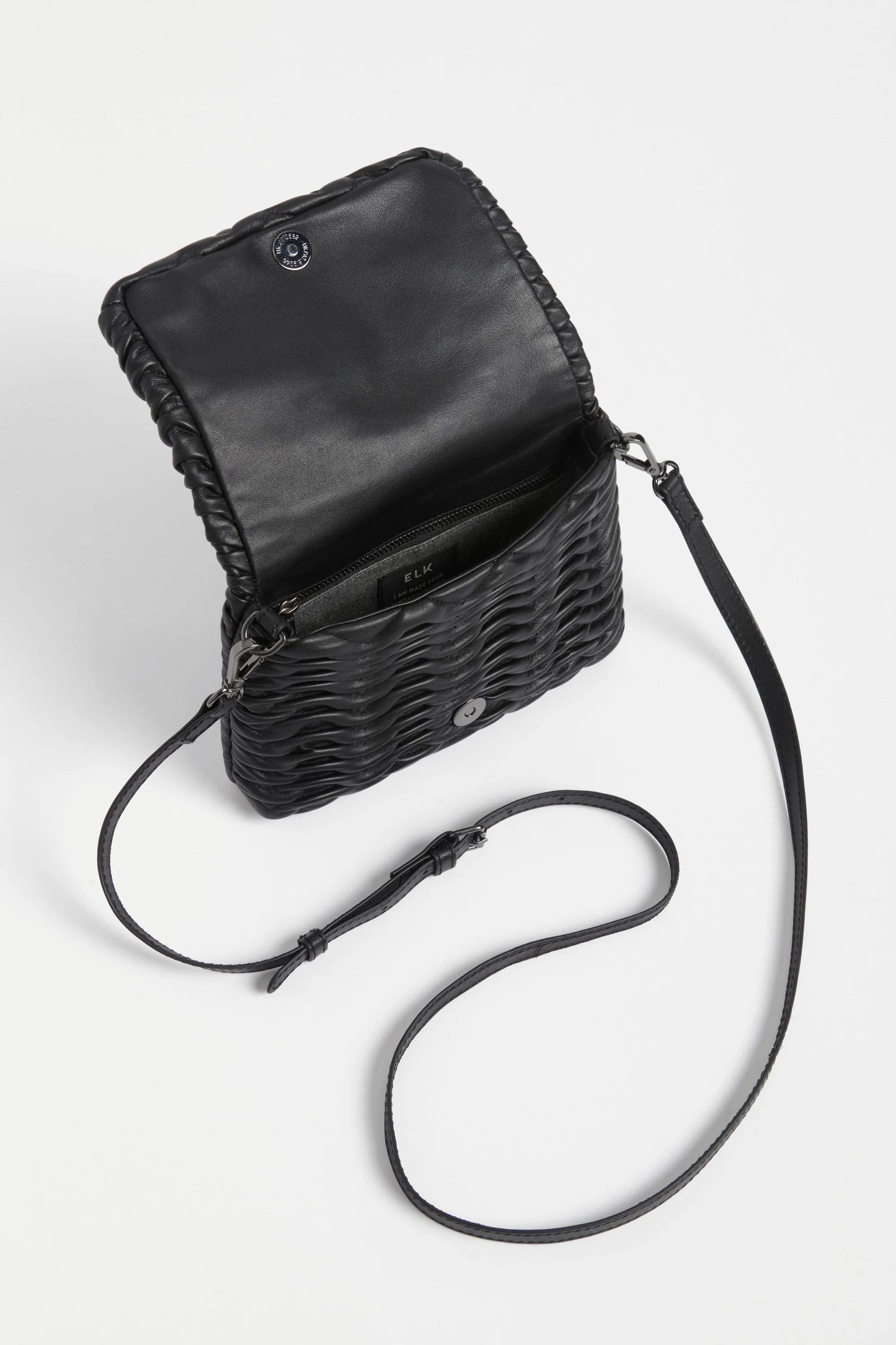 Plissi Crossbody - Black