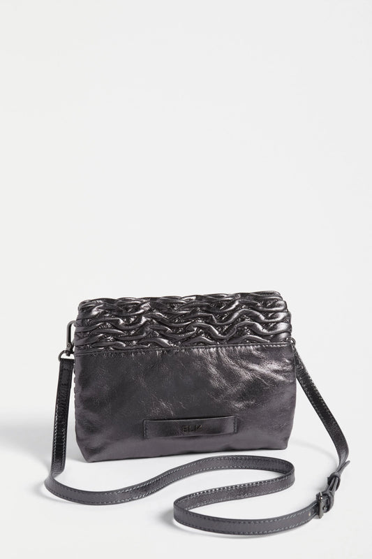 Plissi Crossbody - Gunmetal