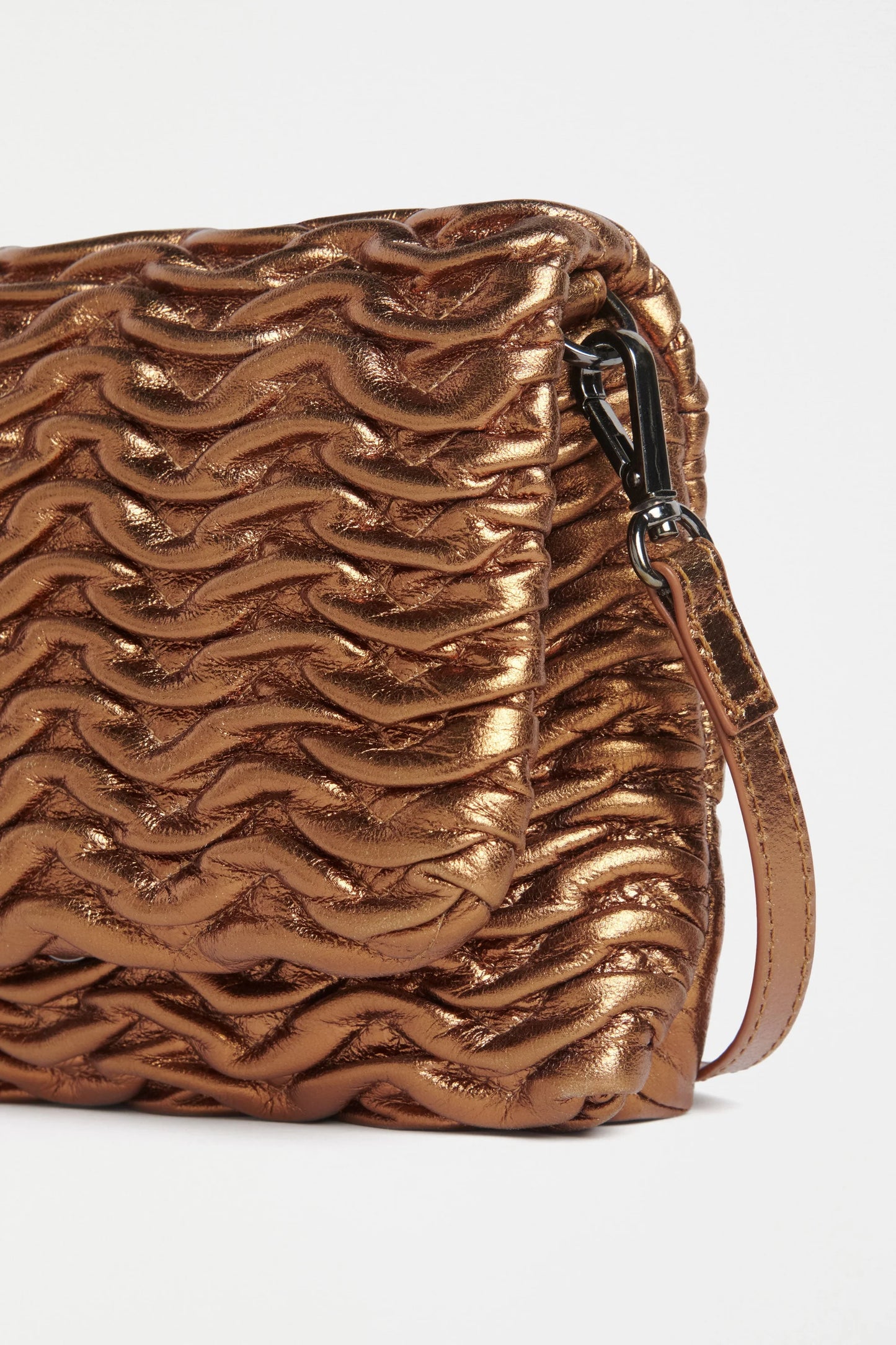 Plissi Crossbody - Bronze