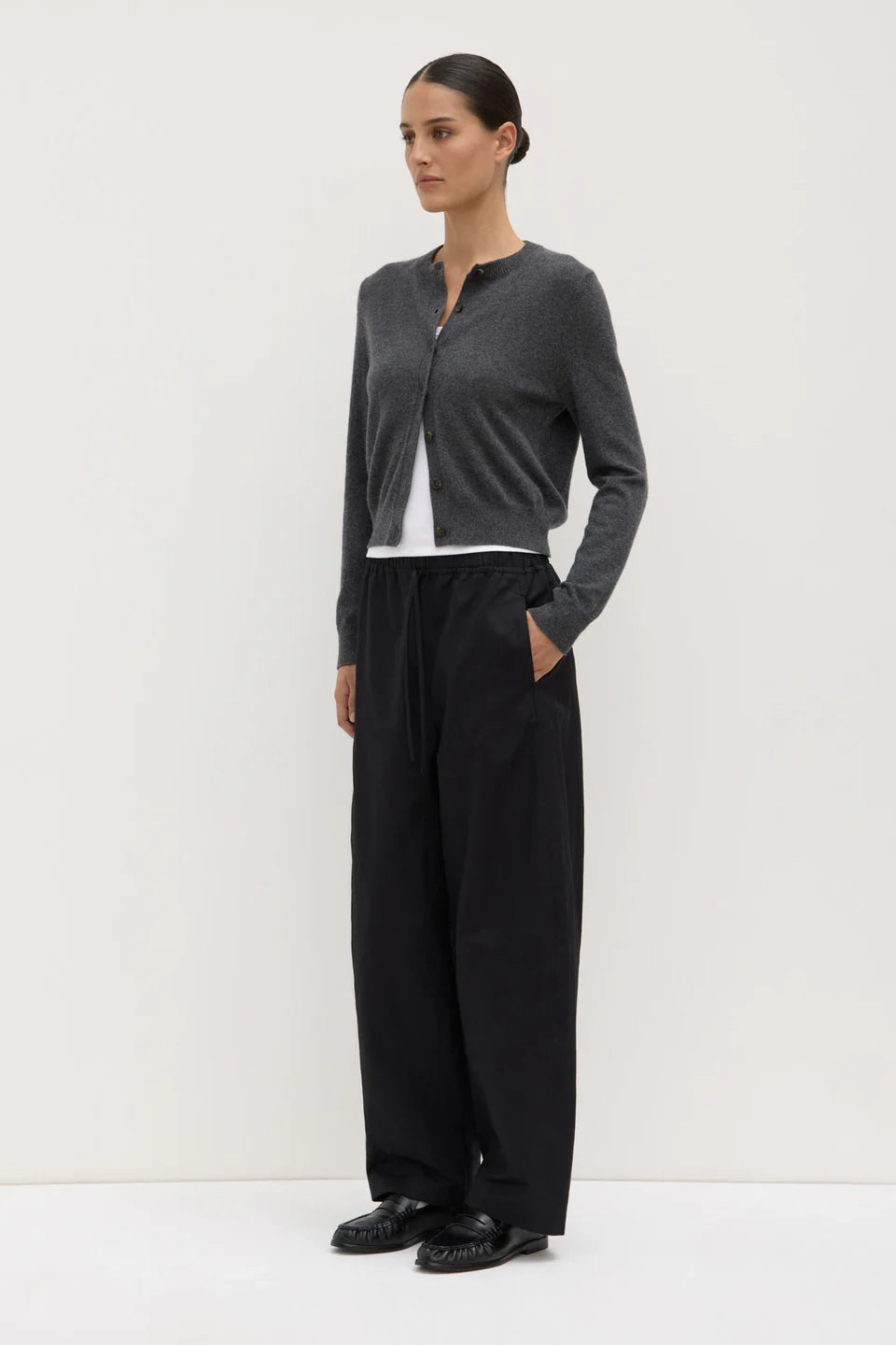 Loxley Cotton Blend Pant - Black