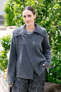 Shetland Cardi - Grey