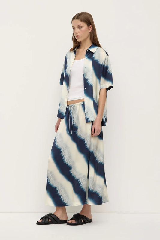 Marabella Silk SS Shirt - Marabella Print