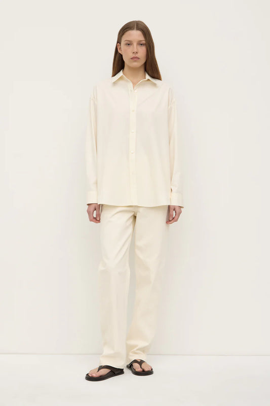 Marigold Poplin LS Shirt - Butter