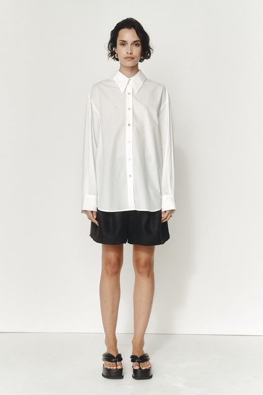 Thea Shirt -Ivory Embroidery