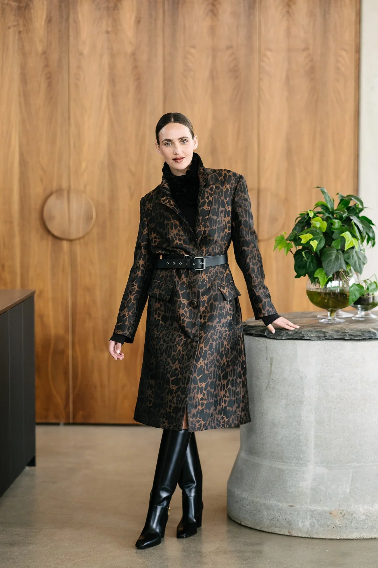 Bellhop Coat - Leopard